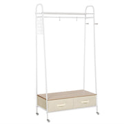 Armadio per Abbigliamento con Ante Scorrevoli e Ripiani ¨C zephmum ¨C 99x47x185 cm