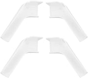 Gootuitloop in PVC per 4 pezzi - RV Gootuitlopen con Estensione - Scarico diretto dell'acqua di pioggia - Dimensioni 13 x 5 x 4 cm - Filtro di scarico