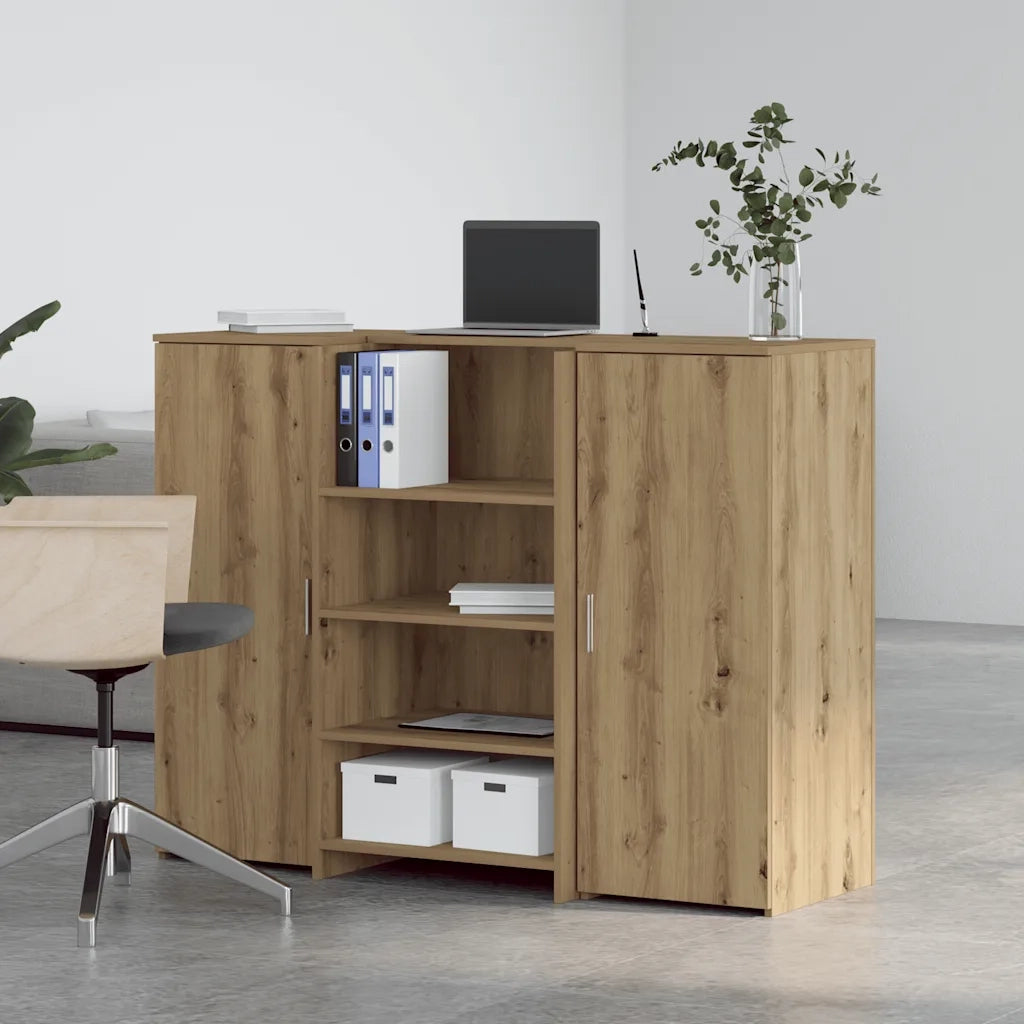 Banco Reception Rovere Artigianale 135x50x103,5cm in Truciolato 3324195