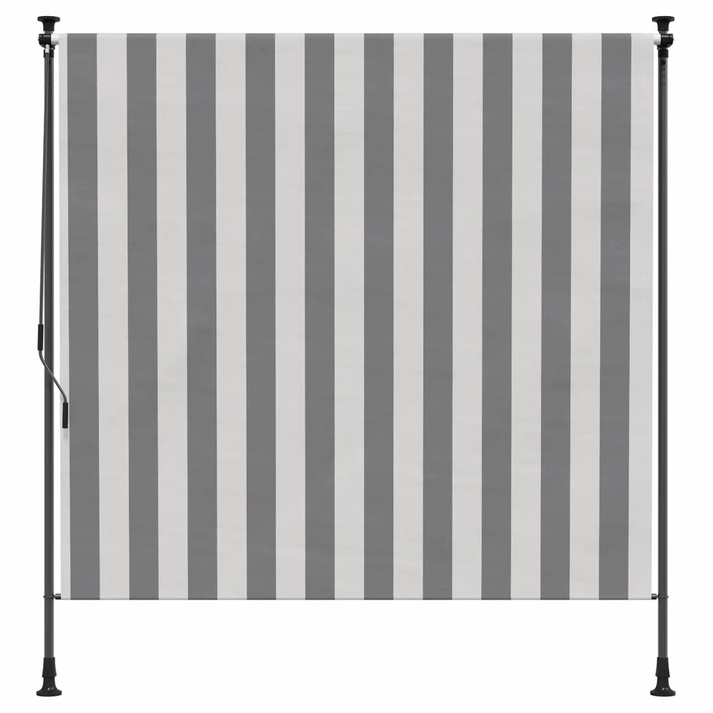 Tenda a rullo | Tenda avvolgibile Esterna Antracite e Bianco 150 x 270 cm
