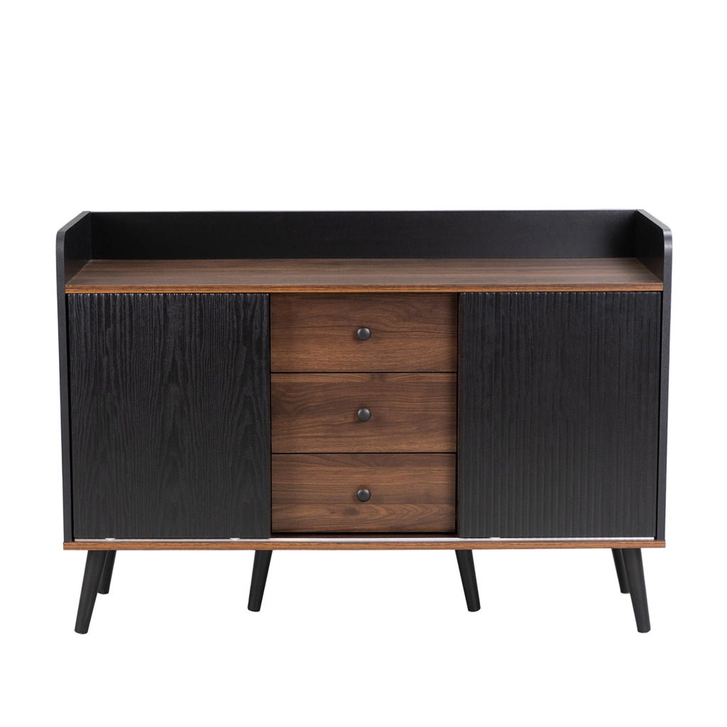 Credenza con Cassetti e Ripiani ¨C Xylo ¨C Legno Moderno, 117.5x80x40 cm