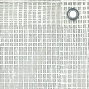 Copertura per reti 400 x 6 m trasparente bianco 150 g/m² - copertura per mobili da giardino - auto - piscine - impermeabile e resistente alle scalfitture