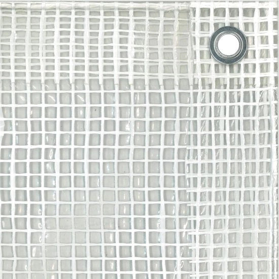 Copertura per reti 400 x 6 m trasparente bianco 150 g/m² - copertura per mobili da giardino - auto - piscine - impermeabile e resistente alle scalfitture