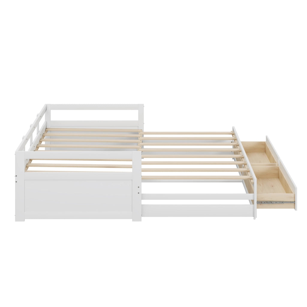 Letto sofa estraibile legno di pino bianco 180x200 cm