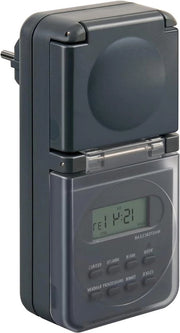 Timer Digitale IP44 con Sicurezza Antintrappola per Bambini e Fiammella Tedesca - 1506706
