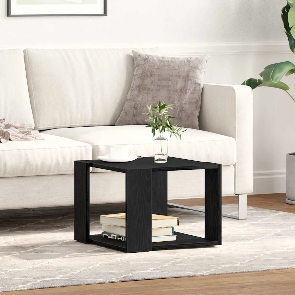 Tavolino da salotto Rovere Nero 40 x 40 x 30 cm 862607