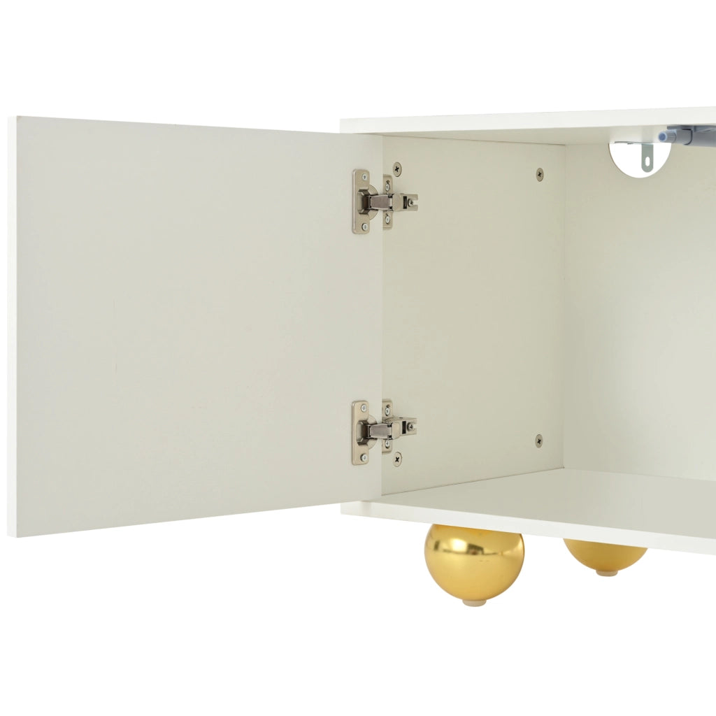 Mobile porta televisore 180 x 40 x 45 cm con 2 armadi e 4 ante