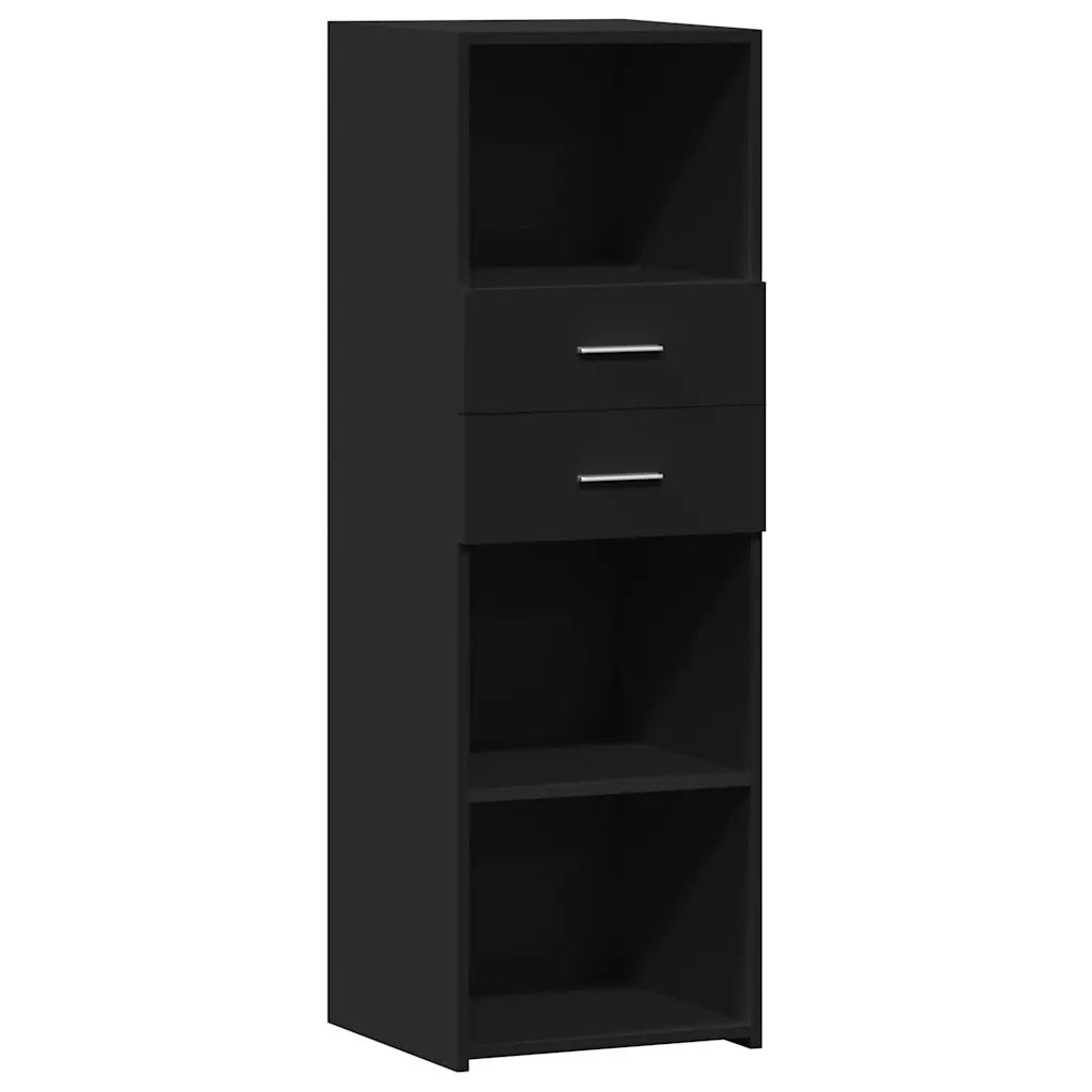 Credenza Nera 40x42,5x124 cm in Legno Multistrato 846160