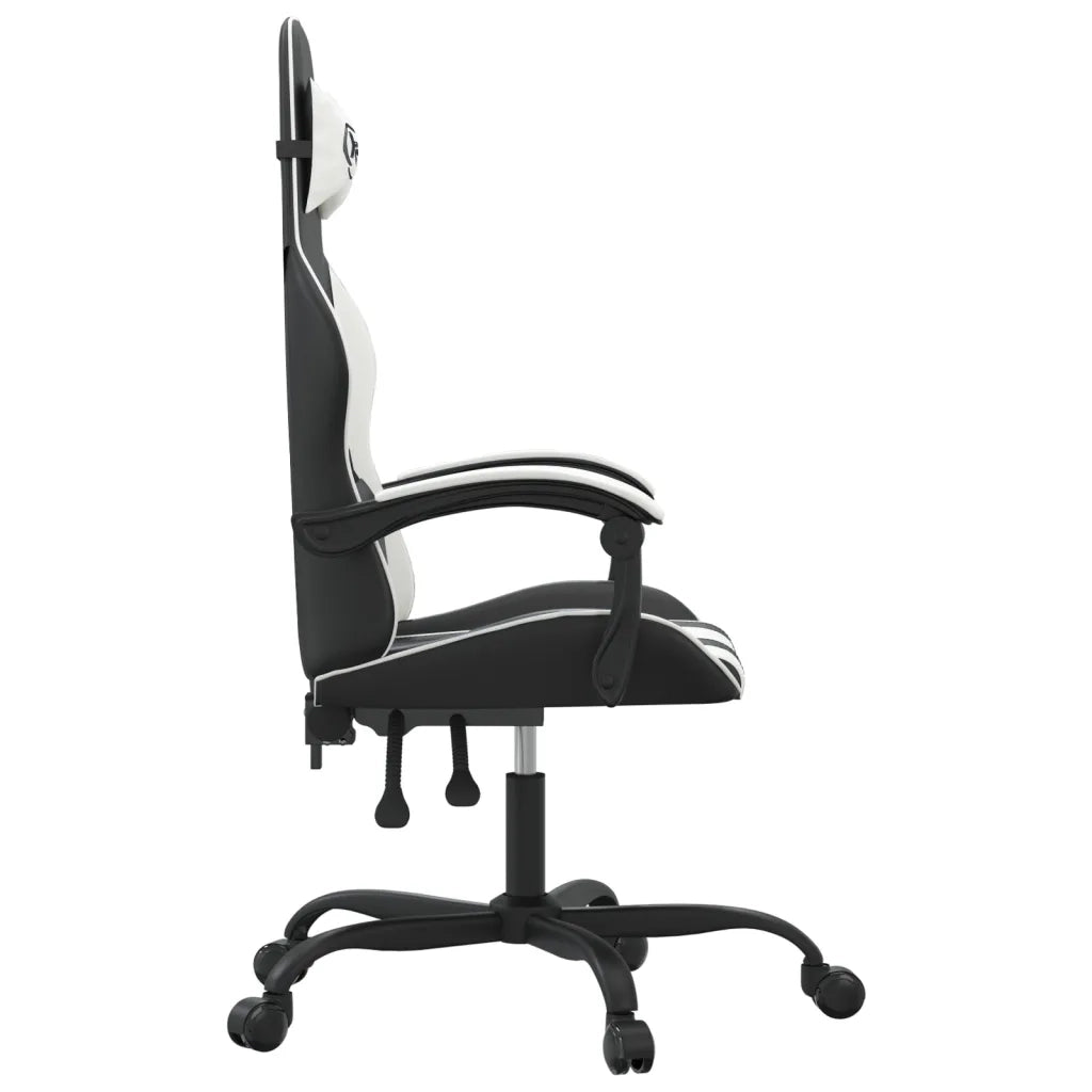 Sedia da Gaming Nero e Bianco in Similpelle 3143895