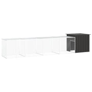 Recinto per pollaio in acciaio zincato antracite 500 x 91 x 100 cm 02_0043928