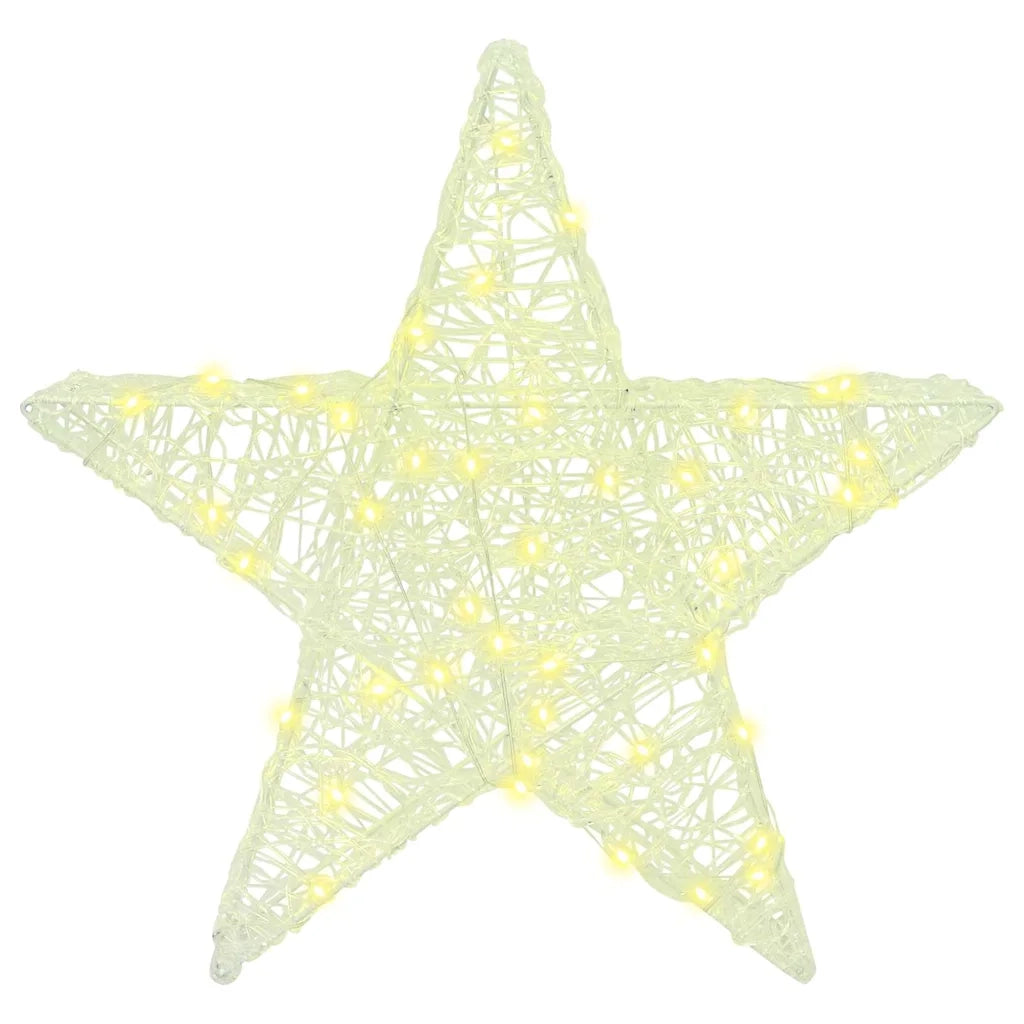 Stella 3D con 50 LED Bianco caldo 55 x 53.5 x 10 cm Acrilico 42019098