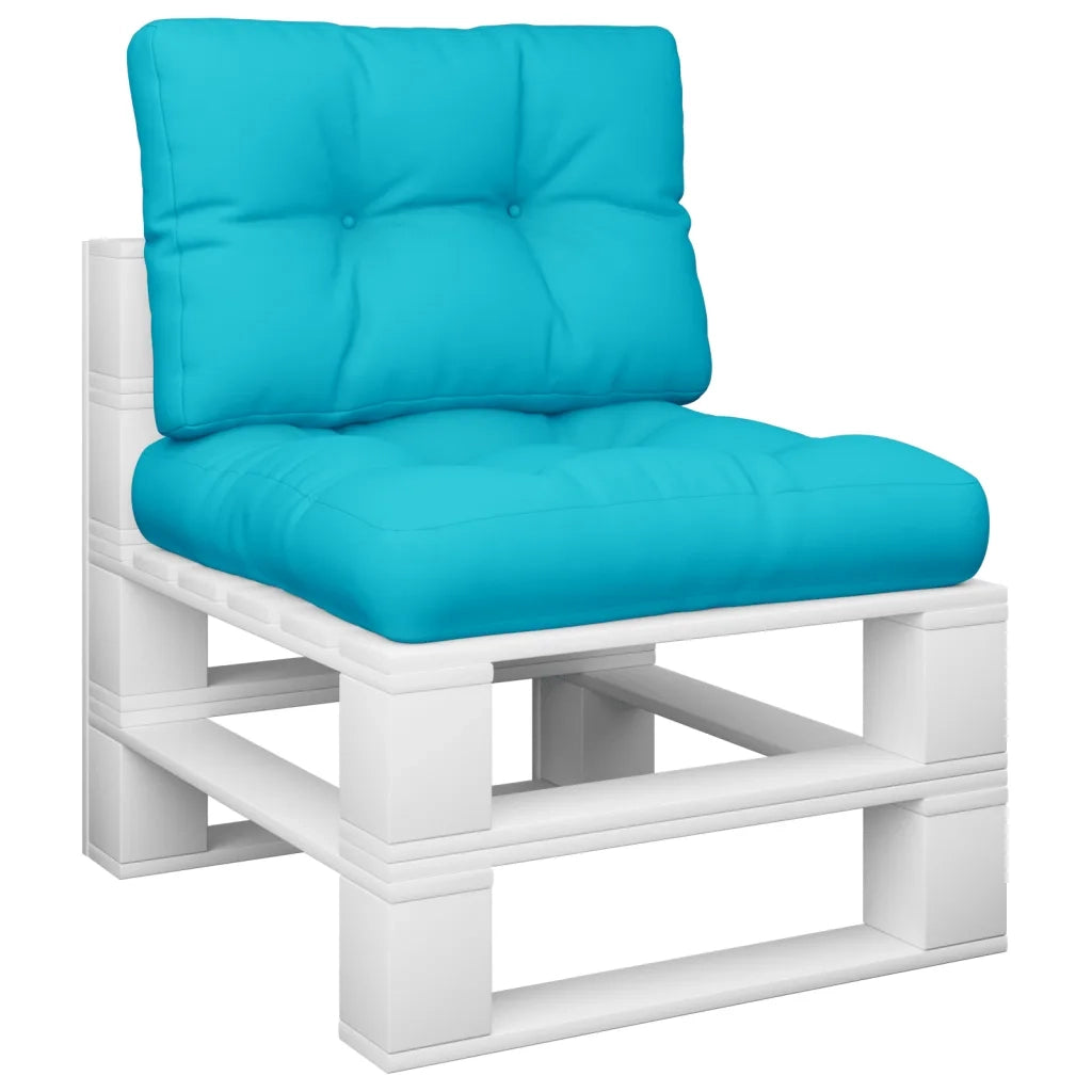 Cuscini per Pallet 2 pz Turchese in Tessuto 360688