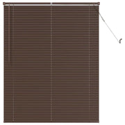 Tenda Veneziana | Tenda a lamelle Marrone Scuro con Motivo 150 x 110 cm 25 mm PVC