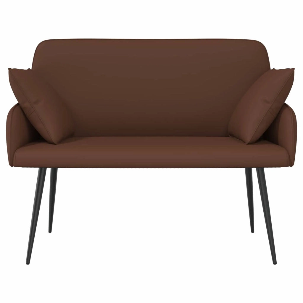 Divano a 2 posti con gambe in metallo 2 posto Marrone 42051009