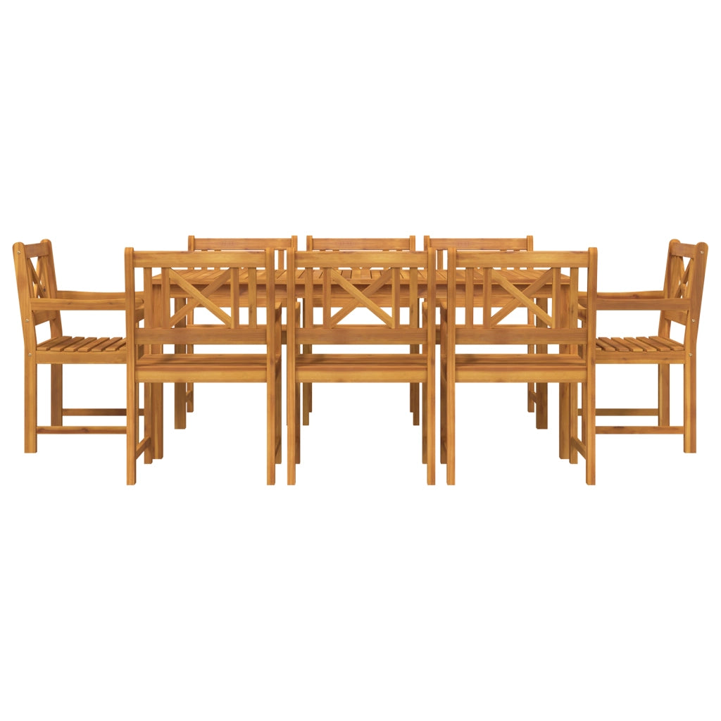 Sedia da giardino 2 pz 56x56x90 cm Legno massello di acacia