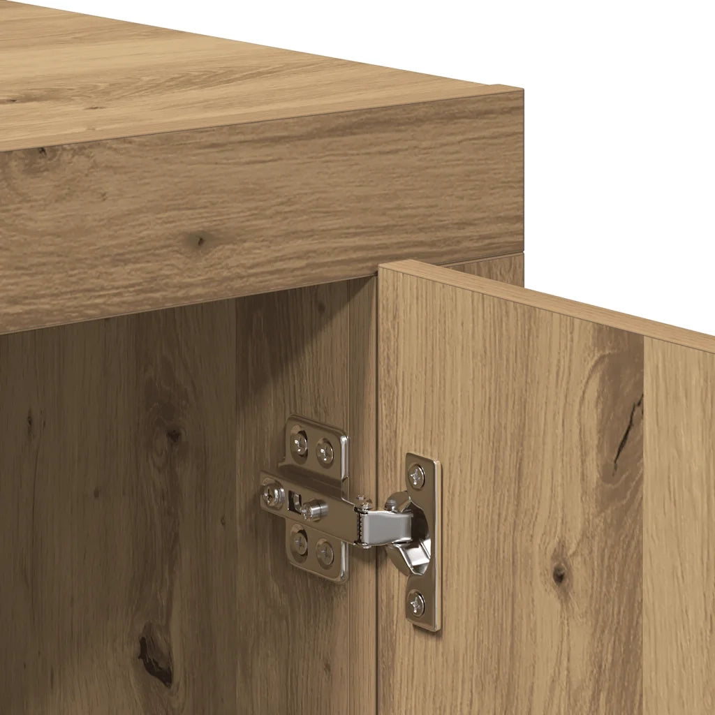 vidaXL Credenza Rovere Artigianale 80x40x75 cm in Legno Multistrato