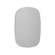 Specchio ovale Herdasa agglomerato bianco 65x40x2