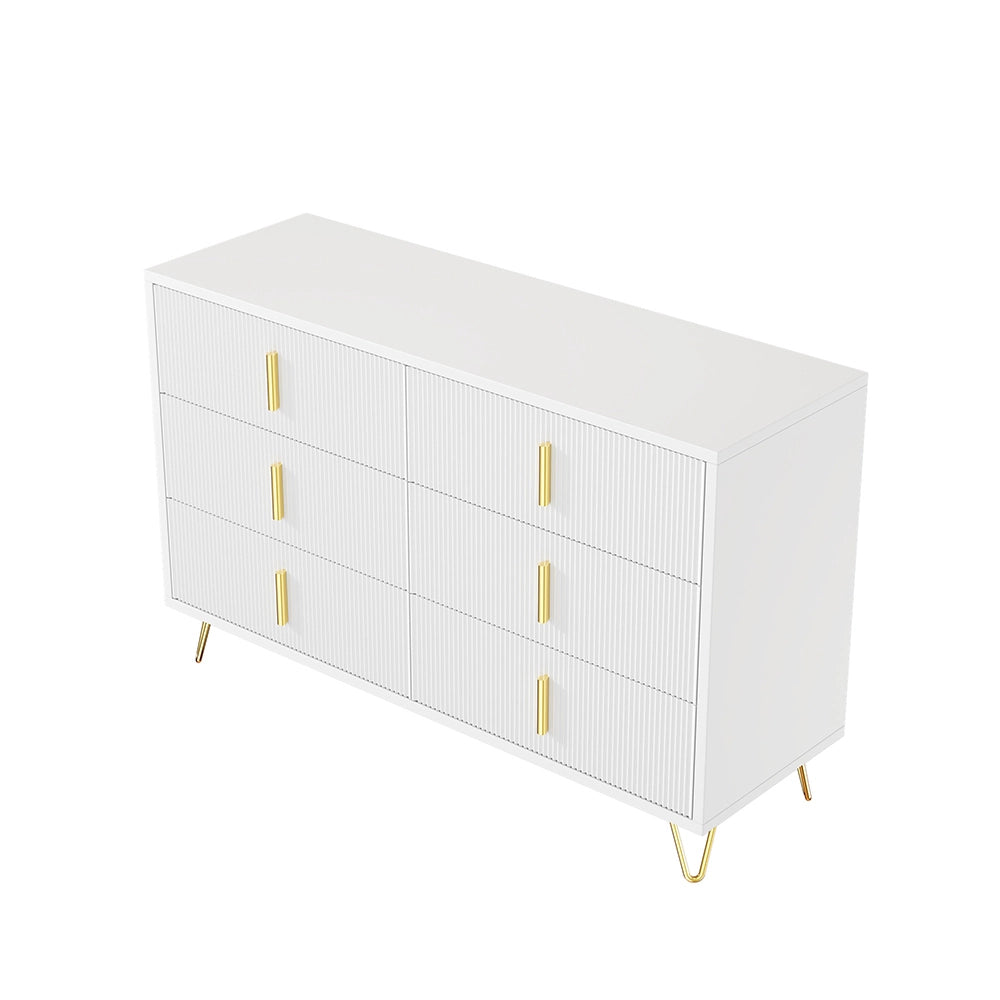 Buffet Moderno - Xylo - 140??40??85 cm - Maniglie Dorate Grande Capacit??