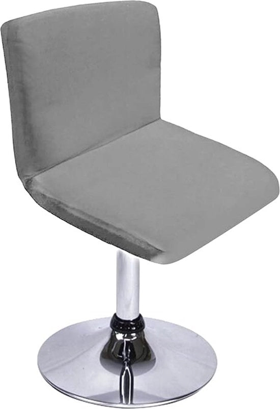 Sedili da bar grigie, coperture con cuscino di protezione, supporti per gambe staccabili per sedie da pranzo rotanti brevi, sedie da divano, sedile da bar (senza sedie)
