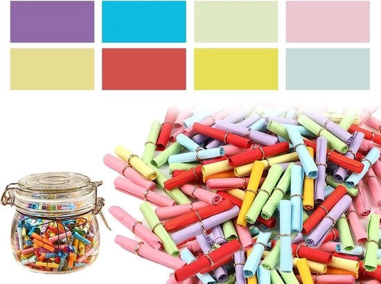 Pacchetto di 200 biglietti per tombola in diverse colori - contenuto per feste e compleanni