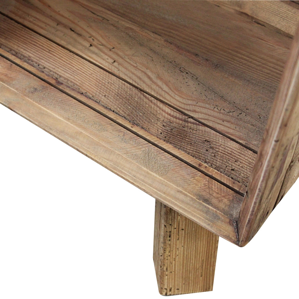 CREDENZA ADAM IN LEGNO DI PINO RICICLATO CON 4 CASSETTI 120 X 40 X H90 CM
