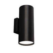 Applique da parete nera in acciaio tubo KOBE 2xGX53 9W Shilo