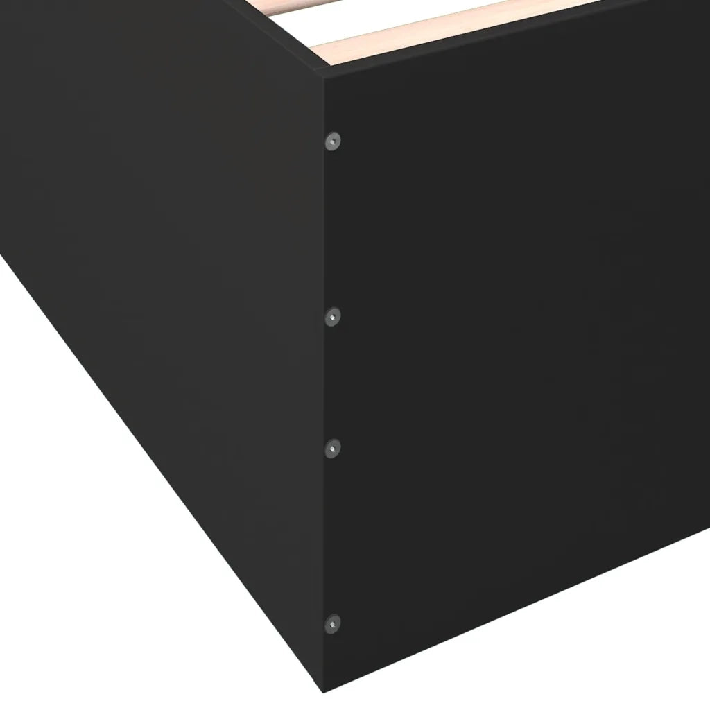 Giroletto Nero 140x190 cm in Legno Multistrato