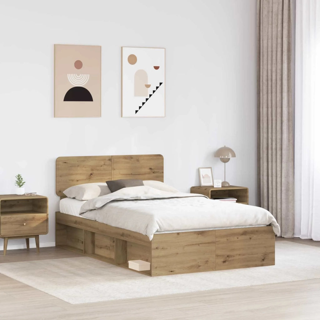 Struttura del letto-Giroletto Rovere Artigianale 120 x 190 cm 618771