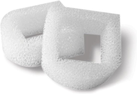 Filtro schiuma - Adatto per fontane in ceramica, plastica e Drinkwell 360 fontane in acciaio, bianco, 2 pezzi (1 lotto)