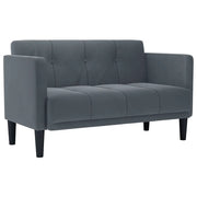 Divano | Divano da soggiorno | Sofa Divanetto Grigio Scuro 111 cm in Velluto