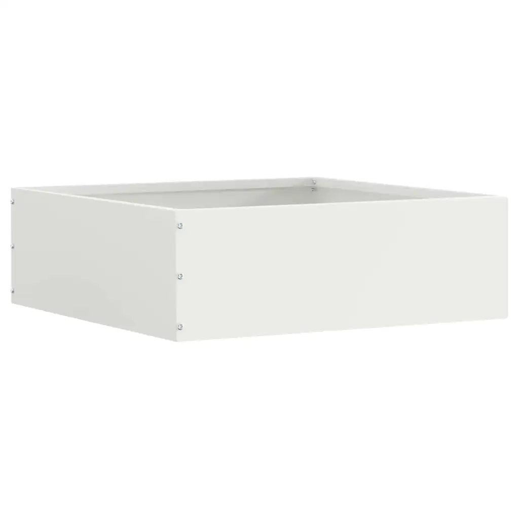 Bordura per Prato Bianco 40 x 40 x 13 cm Acciaio CFW8393609