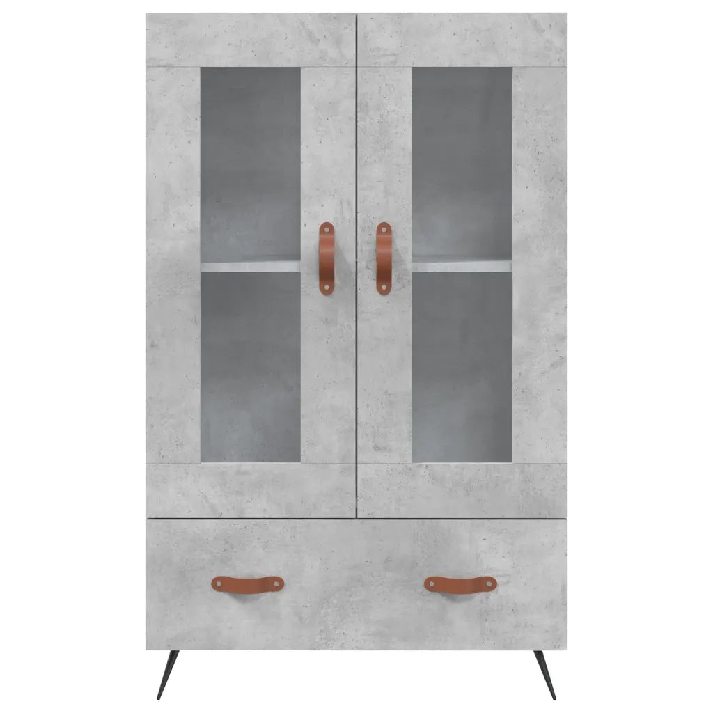 Credenza Grigio Cemento 69,5x31x115 cm in Legno Multistrato 828272