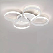 Trade Shop - Plafoniera Led 48 W Ondulato Bianco Lampadario Onde Moderno Luce Naturale 70913 -
