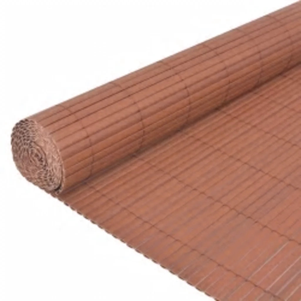 Recinzione da Giardino a Doppio Lato 110x500 cm Marrone 317164