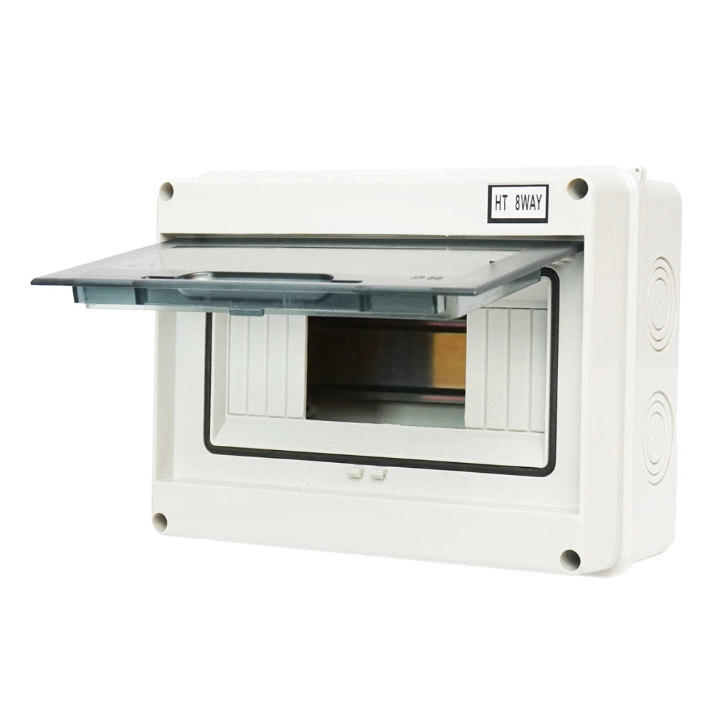 Pannello portafusibili applicato 1 fila, 8 moduli 215x210x100mm IP65