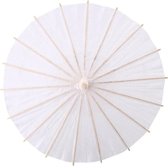 Parasole di carta bianca per matrimonio - Stile giapponese - 40cm