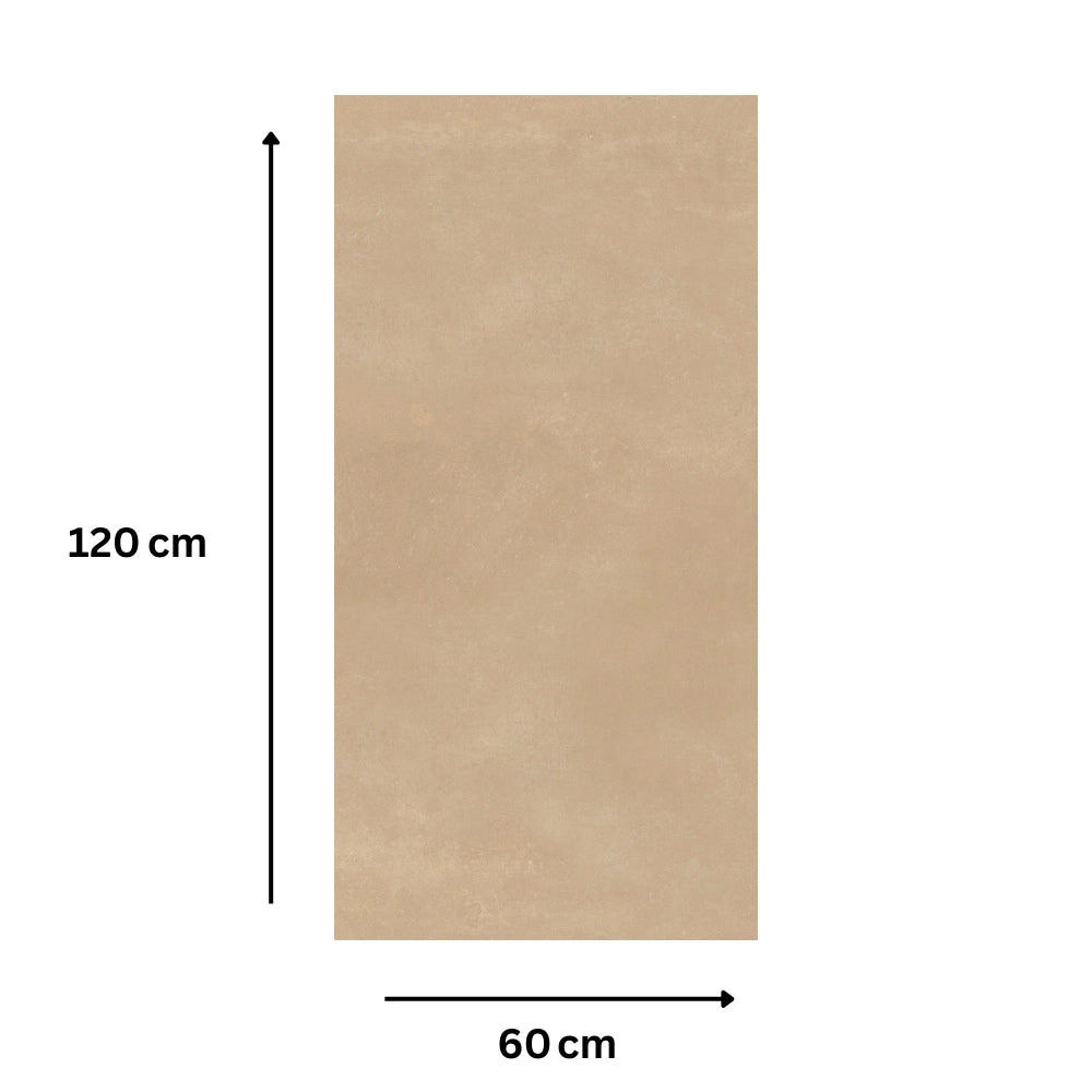 Piastrella gres porcellanato rettificata sabbia naturale 60x120 cm *** misura 10,08 m2, confezione 1
