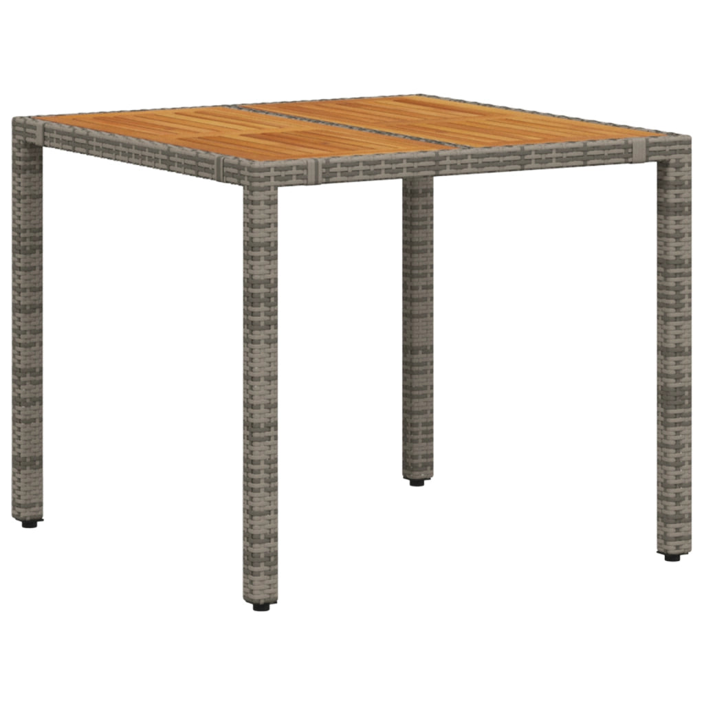Set da pranzo da giardino  5 pezzi Grigio Polyrattan