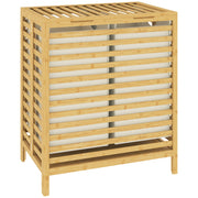 Cesto Portabiancheria in Bamb¨´ con 2 Sacche ¨C zephmum ¨C Legno 64L