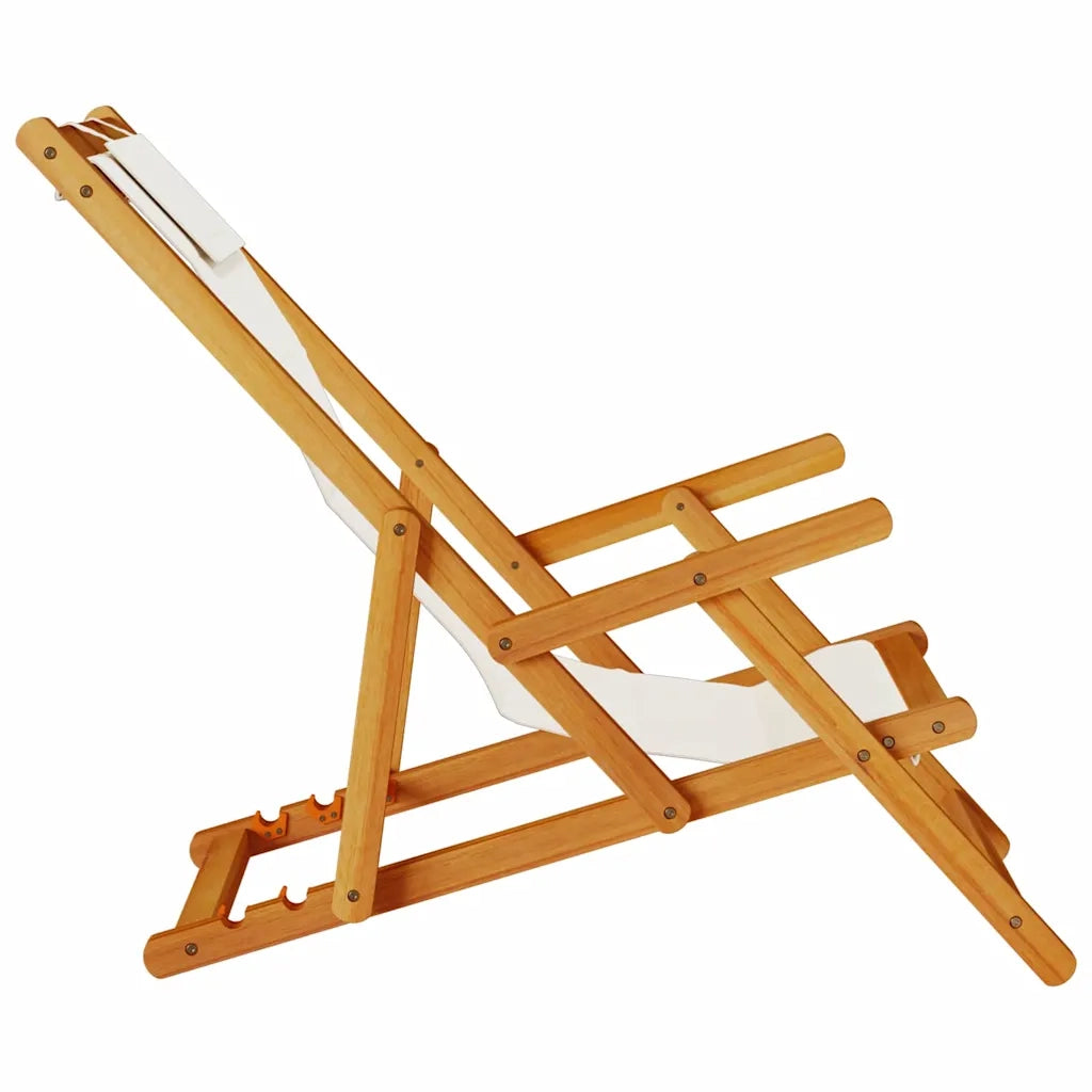 Sedia da spiaggia 2 pcs Marrone Legno di Acacia Massello 3325142