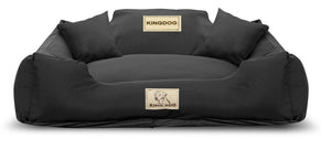 AIO FACTORY 100x75 cm KINGDOG MM43 Letto per cani personalizzabile, Nero