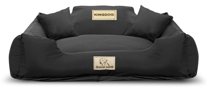 AIO FACTORY 100x75 cm KINGDOG MM43 Letto per cani personalizzabile, Nero