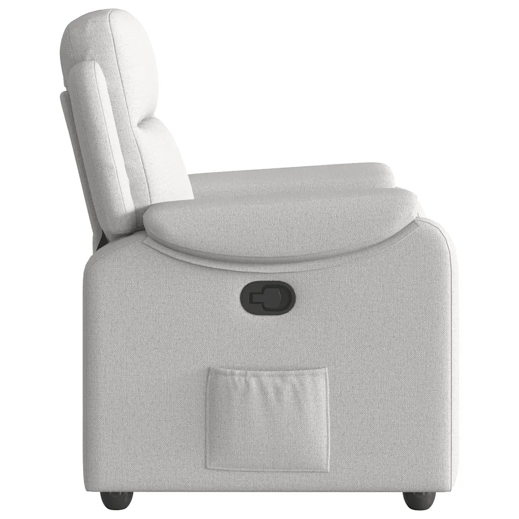 Poltrona Reclinabile in Tessuto Grigio Nuvola 4015689