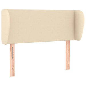 Testiera ad Orecchio Crema 83 x 23 x 78/88 cm in Tessuto