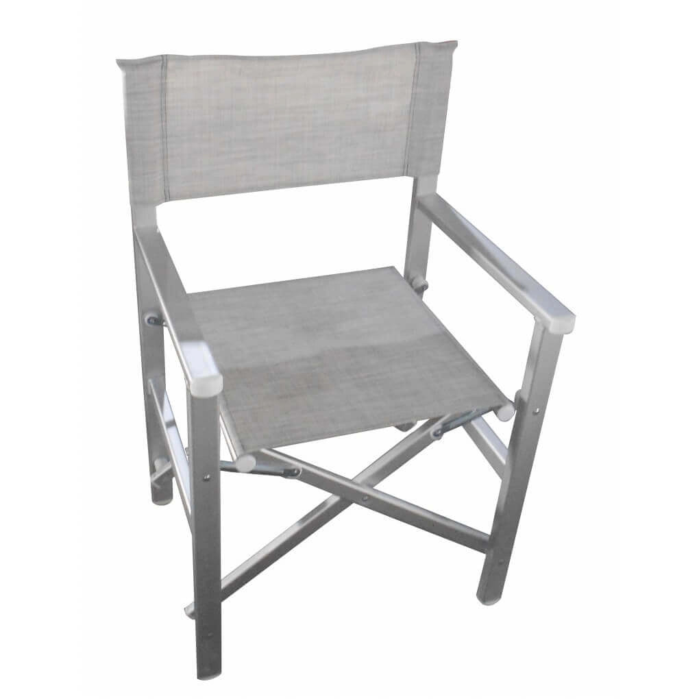SEDIA DA REGISTA SIENA IN TEXTILENE COLORE GRIGIO