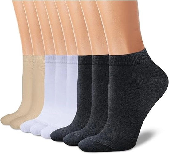 Paio di calze unisex - calze di cotone antiscivolo, basso, calze casual senza dettagli visibili