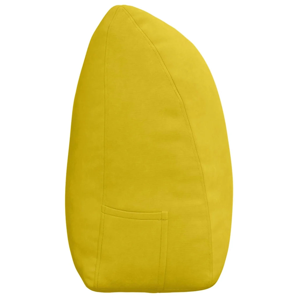 Cuscino per Schiena Giallo 200 x 24 x 50 cm Velluto 42014610