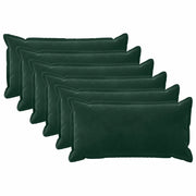 Cuscino con cuscino HOUTEN 6 pz Verde Scuro Velluto 933535