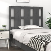 Testiera per Letto Grigia 105,5x4x100 cm Legno Massello di Pino 817977