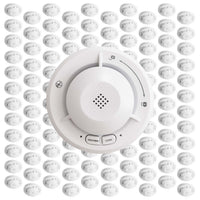 120x Rilevatore di fumo collegabili via radio Batteria da 120 anni e radio frequenza Allarme antincendio fotoelettrico da 8120 dB per un'efficace protezione in appartamenti e case